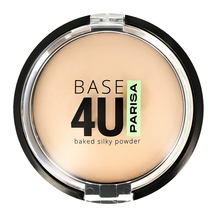 PARISA Пудра для лица PARISA BASE 4U шелковистая тон 02 beige пудра для лица parisa cosmetics parisa запеченная шелковистая пудра base 4u