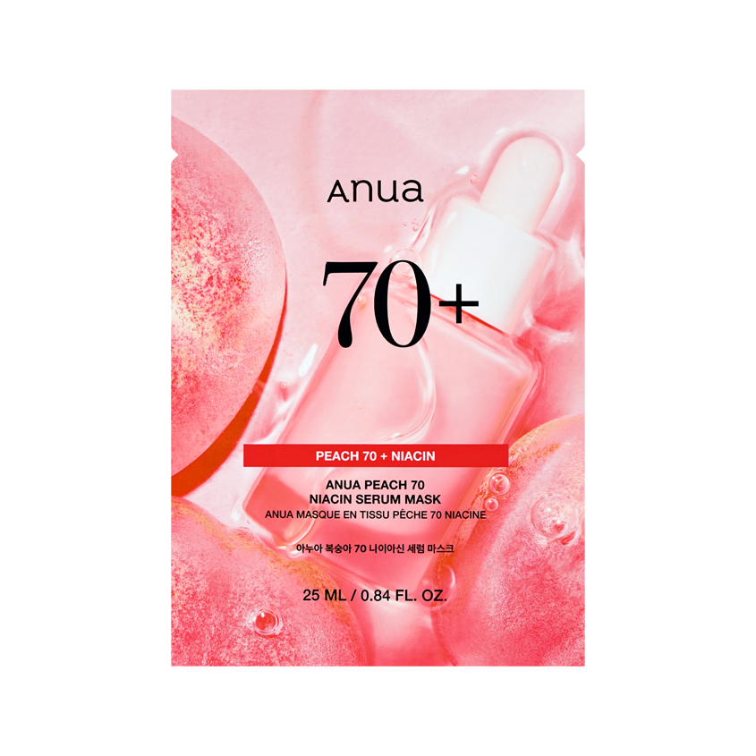 Маска для лица ANUA PEACH с персиком для сияния кожи  25 мл