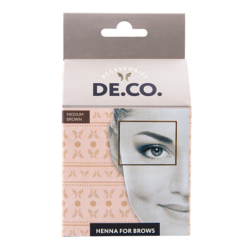 Хна для бровей `DE.CO.` в капсулах (тон коричневый)