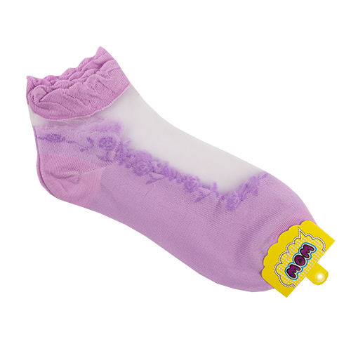 

Носки женские SOCKS капрон Flowers фиолетовые р-р единый
