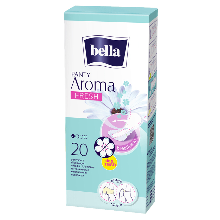 BELLA Прокладки ежедневные BELLA PANTY AROMA FRESH 20 шт супертонкие ежедневные прокладки bella aroma energy 60 шт