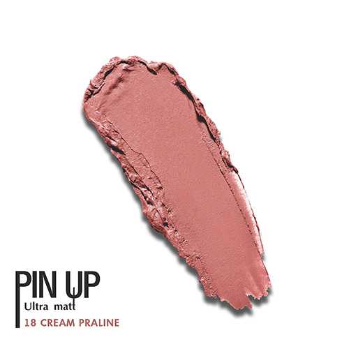 Блеск для губ `LUXVISAGE` `PIN UP` ULTRA MATT матовый тон 18 cream praline