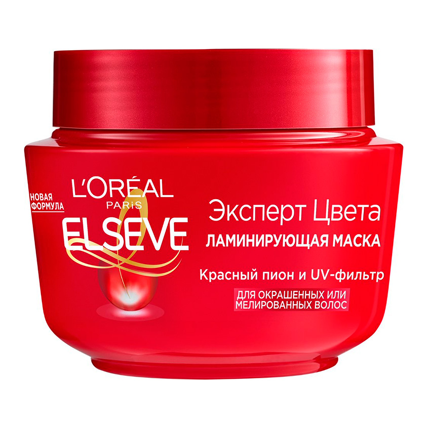 Маска для волос LOREAL ELSEVE ЭКСПЕРТ ЦВЕТА с эффектом ламинирования для окрашенных и мелированных волос 300 мл