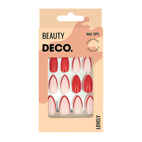 

Набор накладных ногтей DECO. LOVELY tenderness 24 шт + клеевые стикеры 24 шт
