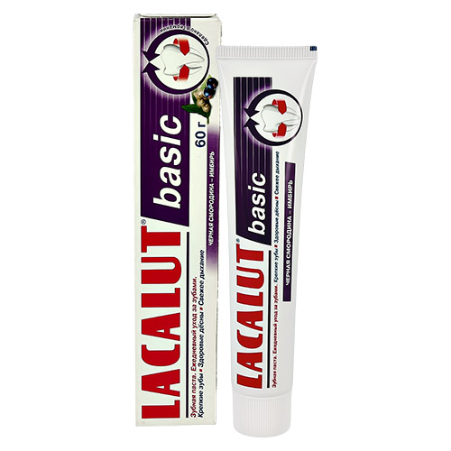 

Паста зубная LACALUT Basic Черная смородина-имбирь 60 г