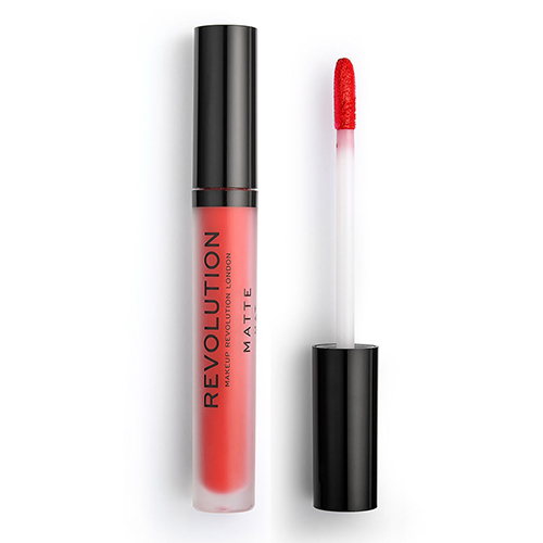Помада для губ `REVOLUTION` MATTE LIP жидкая матовая (тон cherry 132)