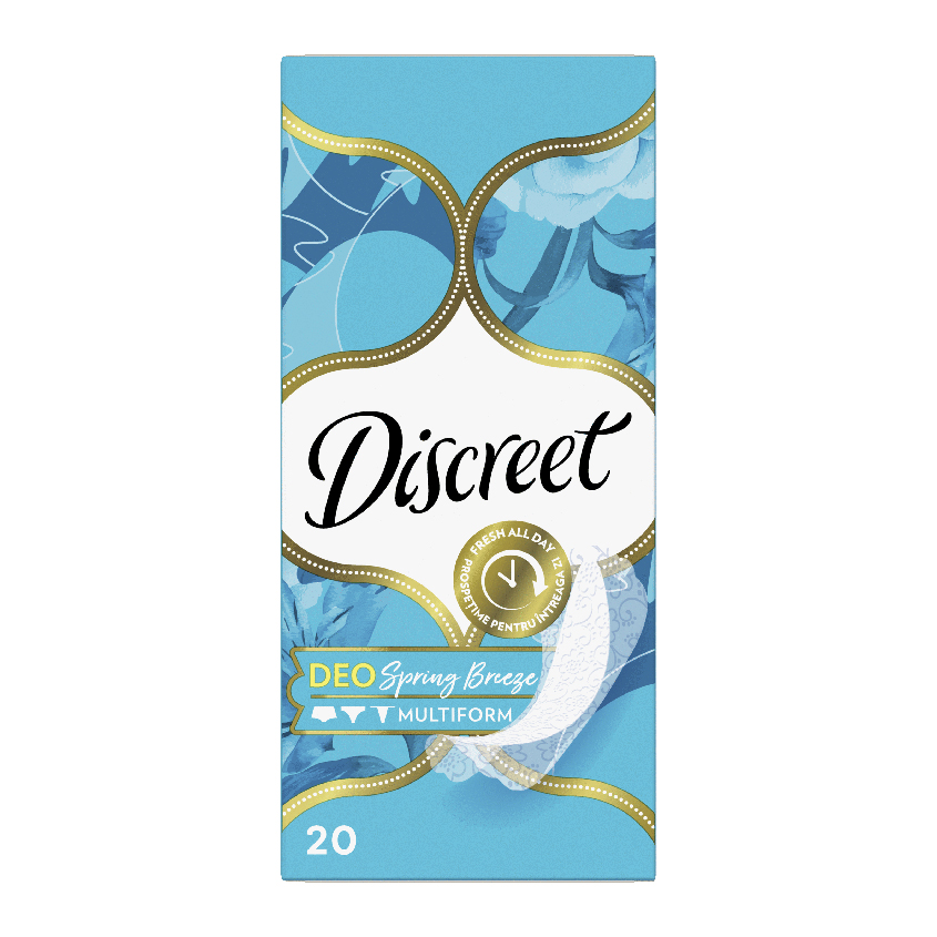 цена Прокладки ежедневные DISCREET DEO Spring breeze 20 шт