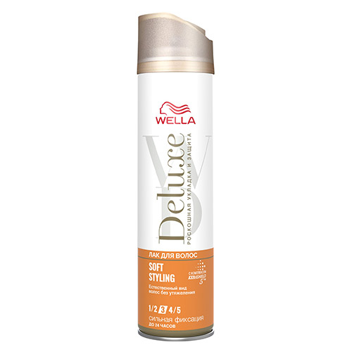 

Лак для волос WELLA DELUXE SOFT STYLING Сильная фиксация 250 мл