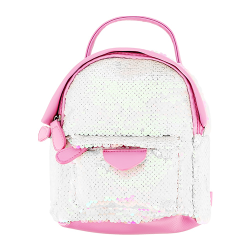 

Рюкзак LADY PINK белые пайетки