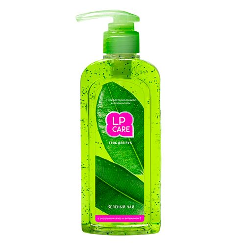 Гель-санайзер для ухода за кожей рук `LP CARE` Зеленый чай 250 мл