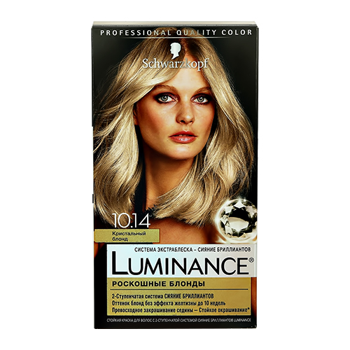 

Краска для волос LUMINANCE тон 10.14 Кристальный блонд