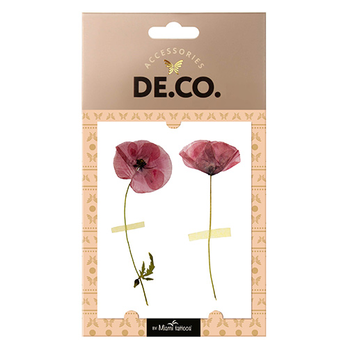 

Татуировка для тела DECO. POTPOURRI by Miami tattoos переводная Poppy
