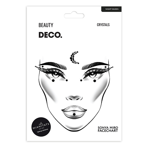 Кристаллы для лица и тела DECO. FACE CRYSTALS by Miami tattoos Night queen