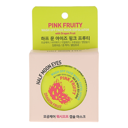 

Маска для лица HALF MOON EYES PINK FRUITY смываемая с экстрактом питахайя 10 г