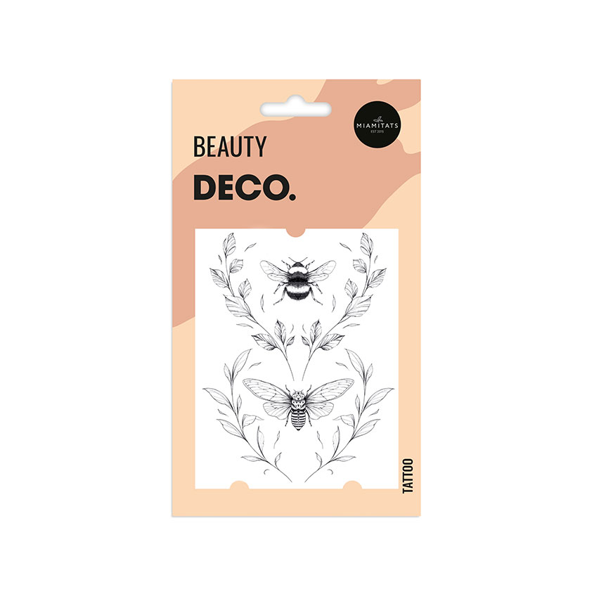 Татуировка для тела `DECO.` REAL TATTOO by Miami tattoos переводная (Fly & Branch)