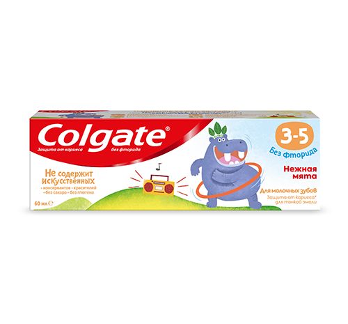 Паста зубная детская `COLGATE` нежная мята (3-5 лет) 60 мл