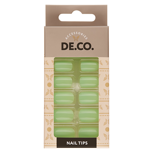 

Набор накладных ногтей DECO. NEON green 24 шт+ клеевые стикеры 24 шт