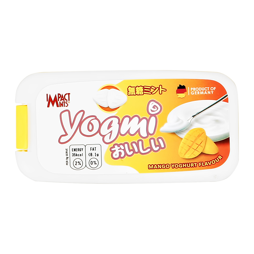 Освежающее драже IMPACT MINTS YOGMI без сахара со вкусом йогурта с манго 9 г