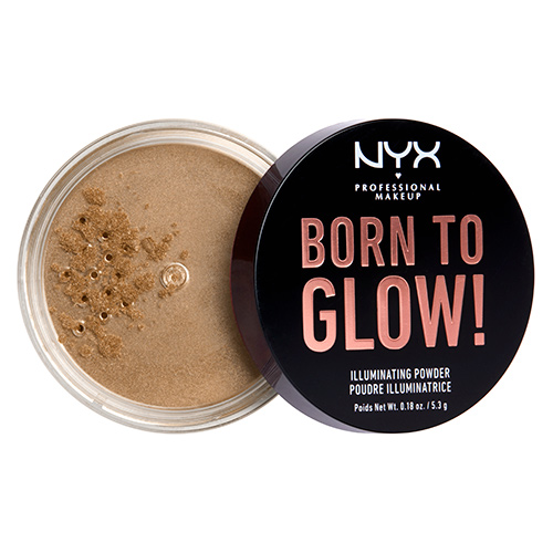 Хайлайтер для лица `NYX PROFESSIONAL MAKEUP` BORN TO GLOW рассыпчатый тон Ultra Light beam