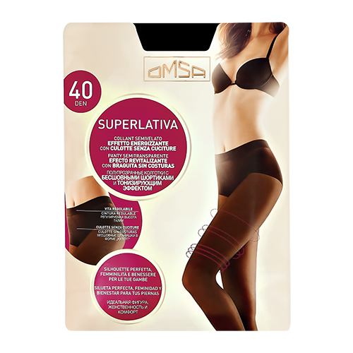 

Колготки женские OMSA SUPERLATIVA 40 den Nero р-р 4