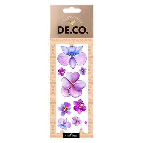 

Татуировка для тела DECO. WATERCOLOR STORY by Miami tattoos переводная Orchid