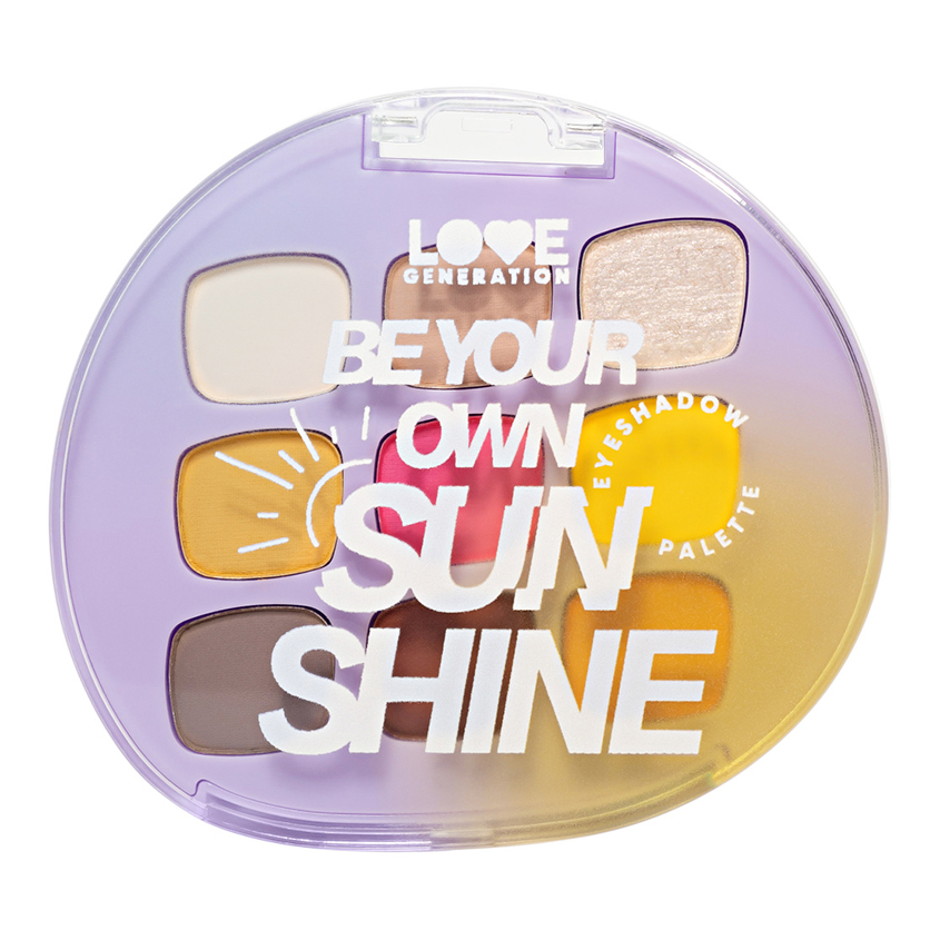 Палетка теней для век LOVE GENERATION тон 01 Be your own sunshine