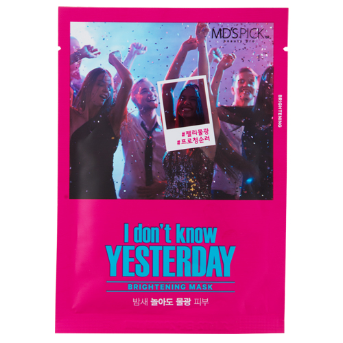 

Маска для лица MDSPICK I DONT KNOW YESTERDAY для сияния кожи 33 мл