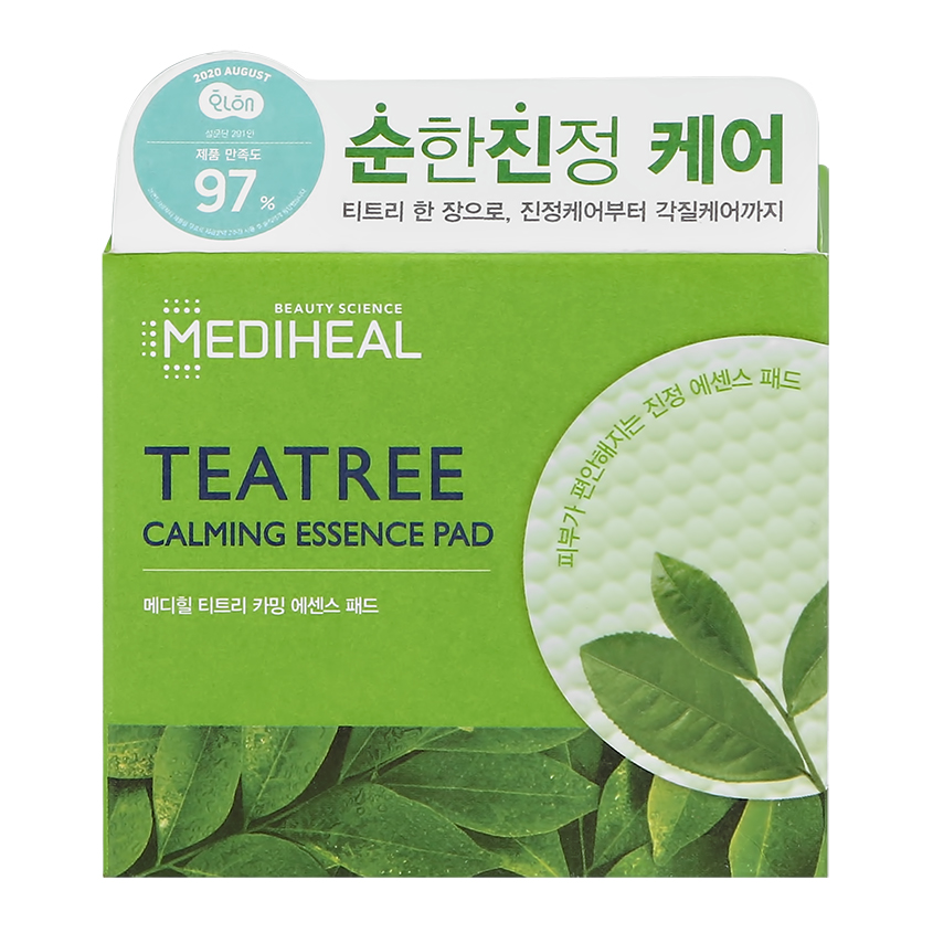 Диски для лица `MEDIHEAL` с экстрактом центеллы азиатской и маслом чайного дерева (успокаивающие) 50 шт