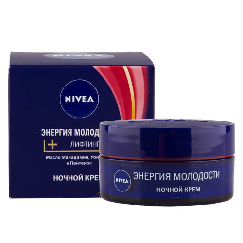 

Крем для лица NIVEA ЭНЕРГИЯ МОЛОДОСТИ+ЛИФТИНГ ночной 45+ 50 мл