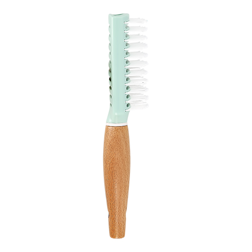 Расческа для сушки волос `LADY PINK` ECO деревянная мятная
