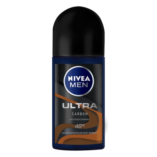 

Део-ролл муж. NIVEA MEN ULTRA CARBON Антибактериальный эффект антиперспирант 50 мл