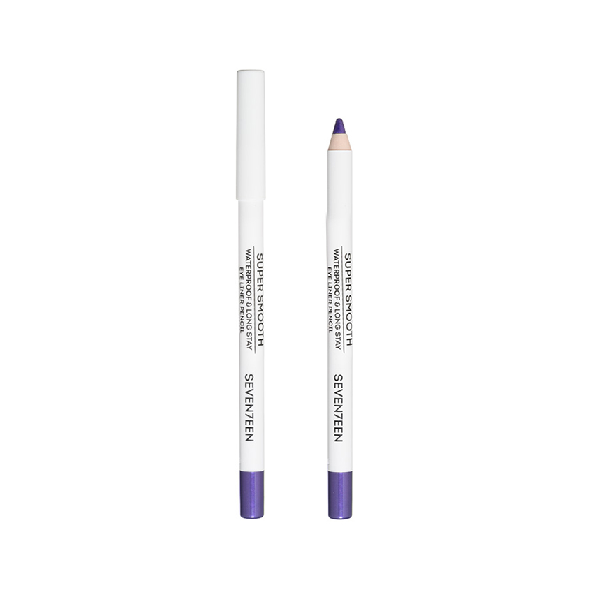 Карандаш для глаз SEVENTEEN SUPER SMOOTH W/P&LONGSTAY водостойкий с витамином Е тон 37 Пурпурный