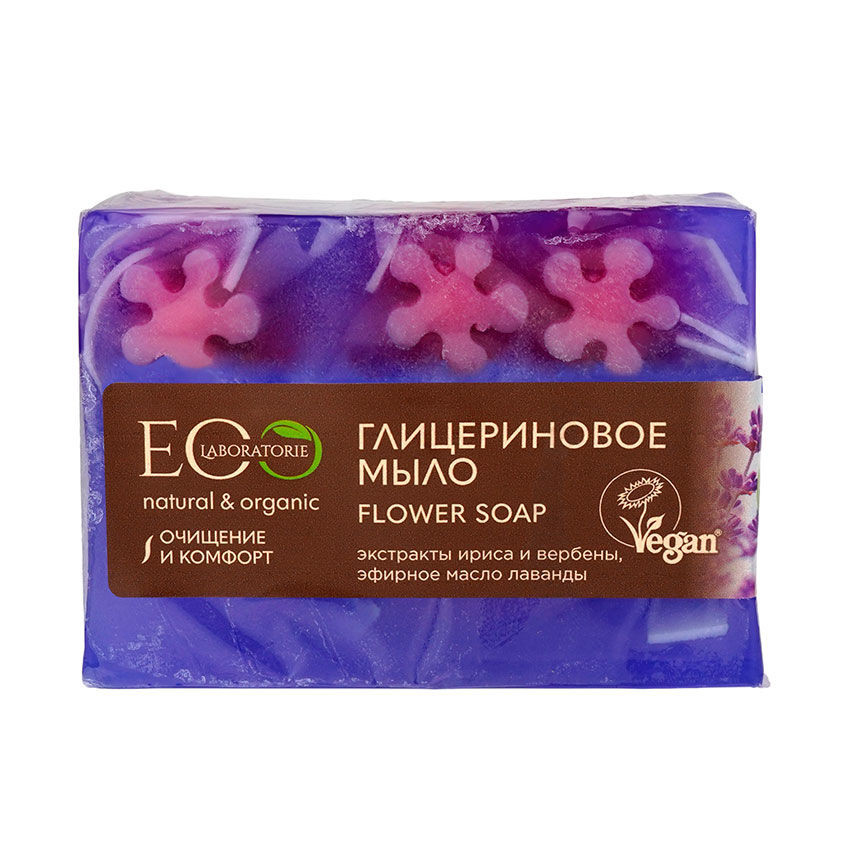 Мыло глицериновое EO LABORATORIE Flower Soap 130 г цена и фото