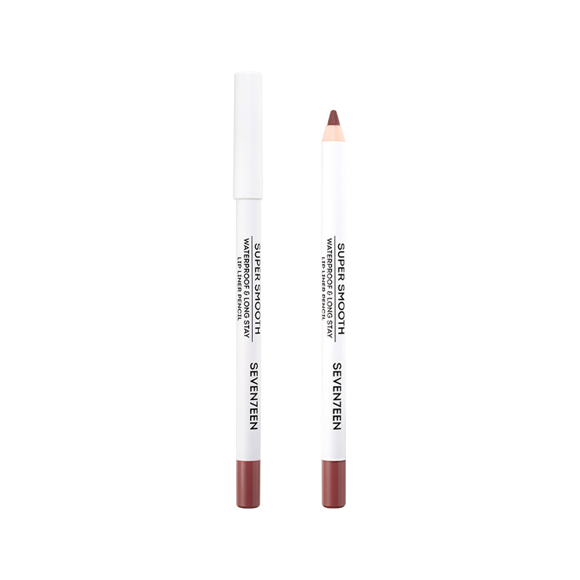 Карандаш для губ SEVENTEEN SUPER SMOOTH W/P LIP LINER водойстойкий с витамином Е тон 37 Золотая роза