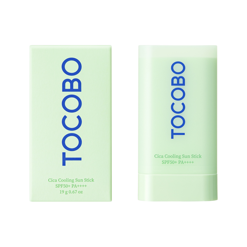Стик для лица `TOCOBO` CICA солнцезащитный с экстрактом центеллы и охлаждающим эффектом SPF50+ 18 гр