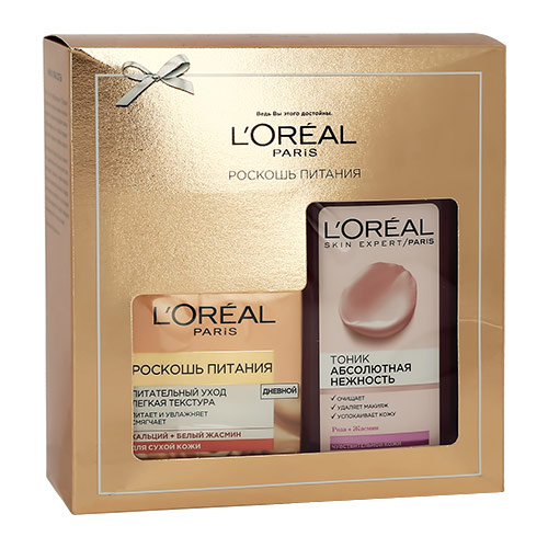 

Набор подарочный женский LOREAL крем для лица дневной 50 мл, тоник для снятия макияжа 200 мл