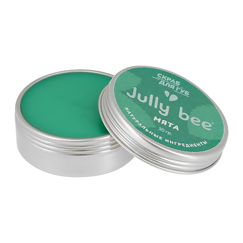 Скраб для губ `JULLY BEE` Мята (сахарный) 25 г