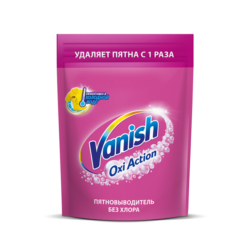 Пятновыводитель для белья VANISH OXI ACTION без хлора 500 гр отбеливатель vanish oxi advance мультисила без хлора 750 мл
