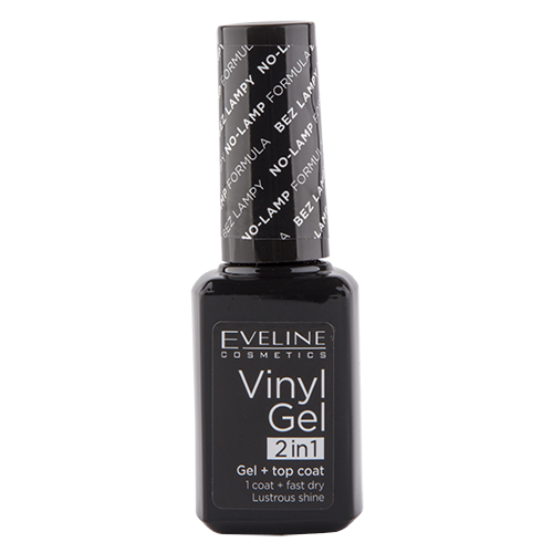 Лак для ногтей `EVELINE` VINYL GEL 2 IN 1 тон 211 (без использования лампы) 12 мл