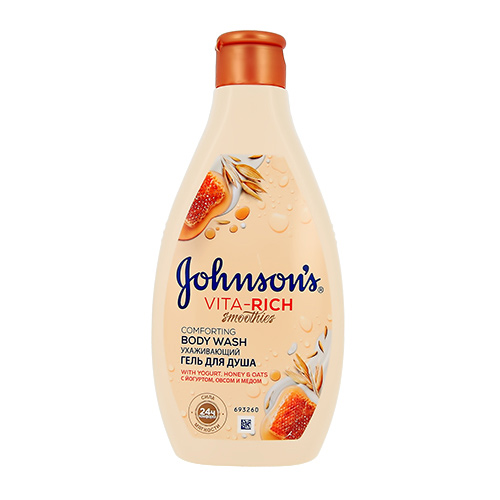 

Гель для душа JOHNSONS VITA-RICH ухаживающий с йогуртом, овсом и медом 250 мл
