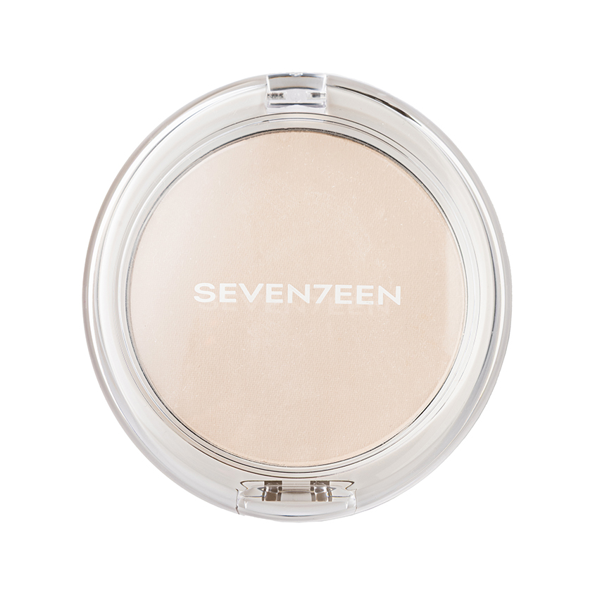 Пудра для лица SEVENTEEN NATURAL SILKY TRANSPARENT компактная с алоэ вера тон 01 Слоновая кость