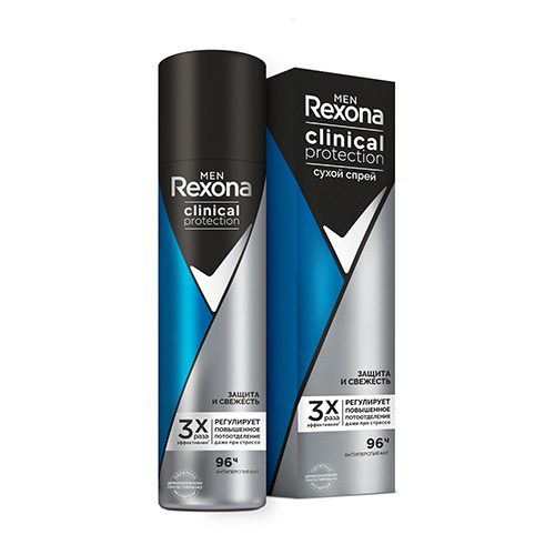 

Део-спрей муж. REXONA MEN CLINICAL PROTECTION Защита и свежесть 150 мл