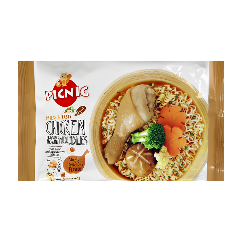 

Лапша быстрого приготовления PICNIC со вкусом курицы 70 г