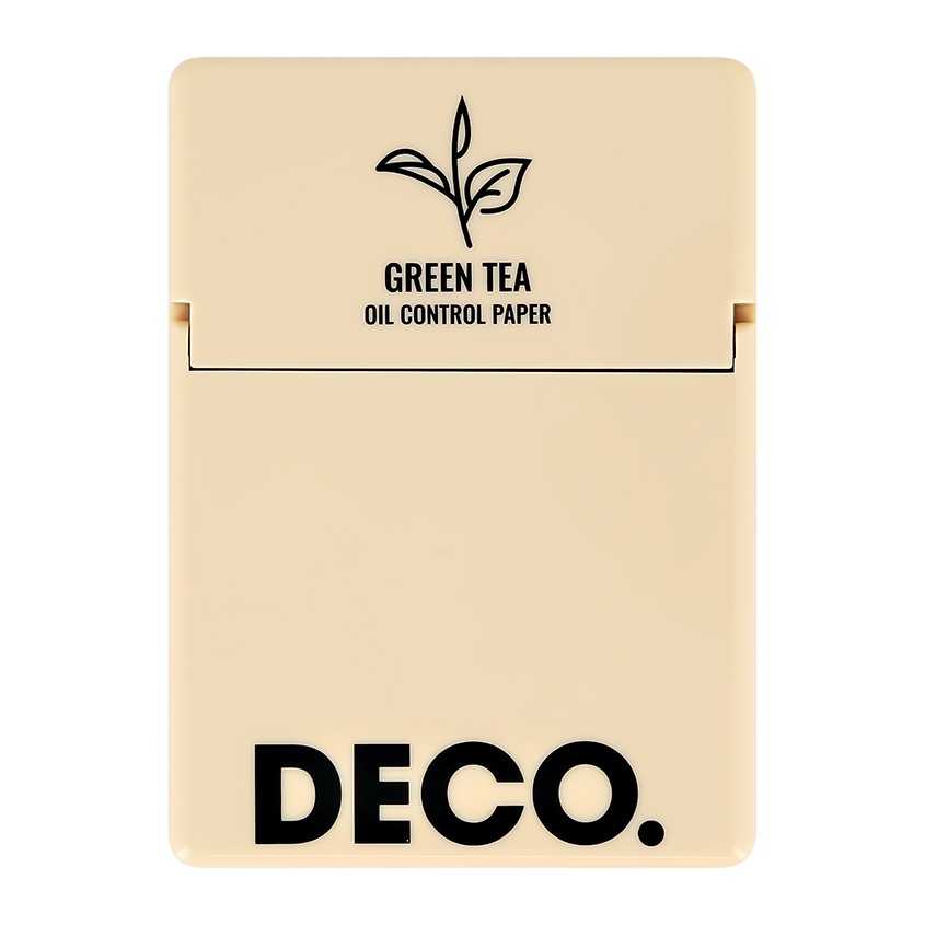 Салфетки для лица `DECO.` матирующие с экстрактом зеленого чая в пластиковой упаковке 50 шт