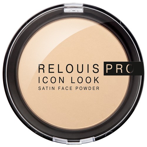   Подружка Пудра компактная для лица RELOUIS RELOUIS PRO ICON LOOK SATIN FACE POWDER тон 01