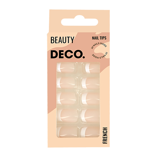 

Набор накладных ногтей DECO. FRENCH classic 24 шт + клеевые стикеры 24 шт