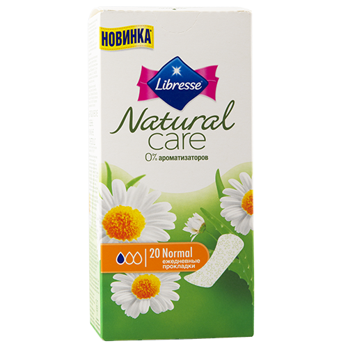 

Прокладки ежедневные LIBRESSE NATURAL CARE Normal 20 шт