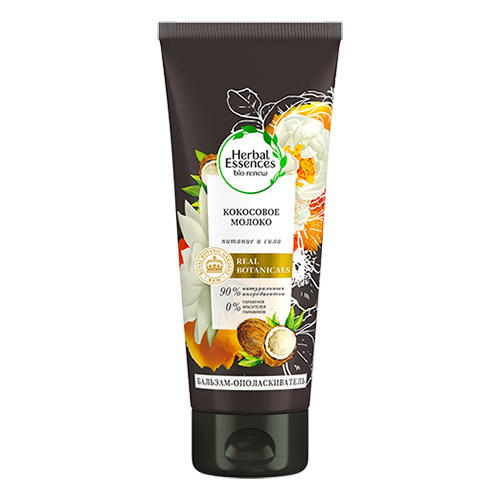 

Бальзам-ополаскиватель HERBAL ESSENCES кокосовое молоко питание и сила 180 мл