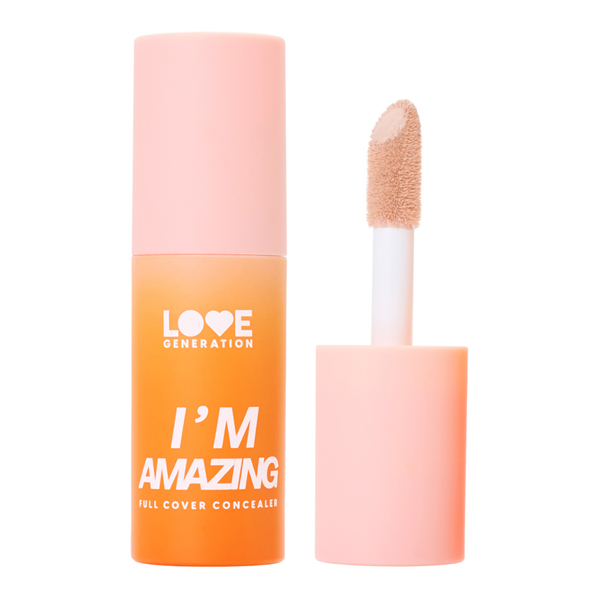 Консилер для лица LOVE GENERATION IAM AMAZING перекрывающий тон 03 Almond cream