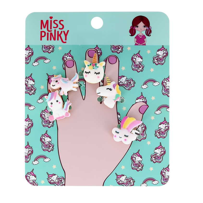 Набор колец MISS PINKY 5 шт - фото 1